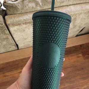 Green studded Starbucks tumblr